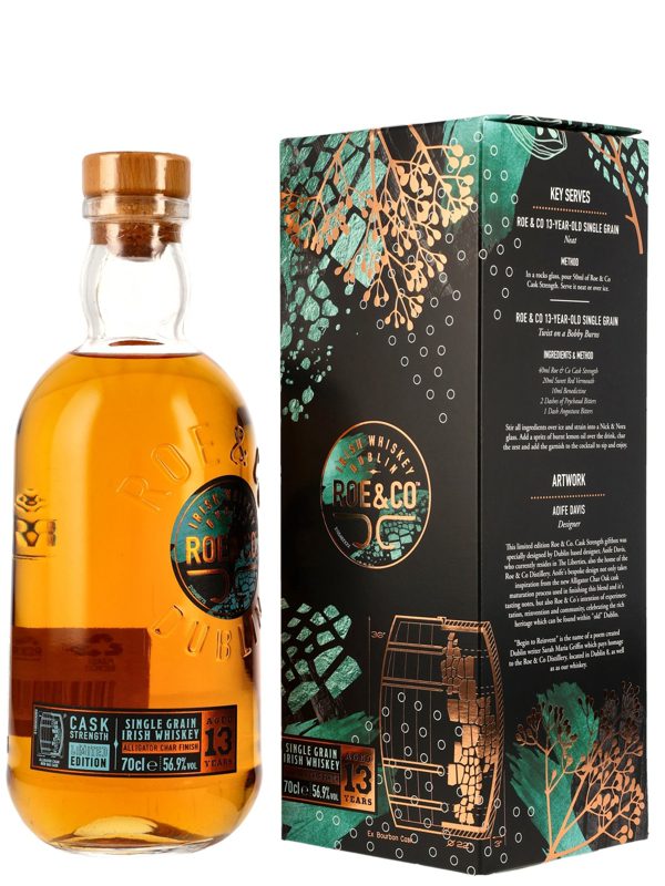 Roe & Co. 13 Jahre - Alligator Char Finish - Cask Strength - Limited Edition - Irish Whiskey