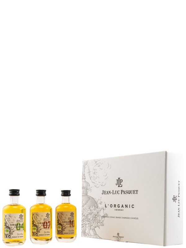 18385 Jean-Luc Pasquet - L'Organic - Mini Collection - 3x 50 ml - Appellation Cognac Grande Champagne Contrôlée - Cognac