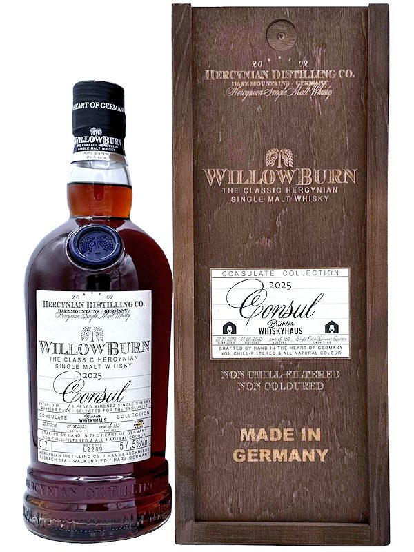 Willowburn Vintage 2018 - Matured in Pedro Ximenez Sherry Quarter Cask - Consulate Collection for Brühler Whiskyhaus