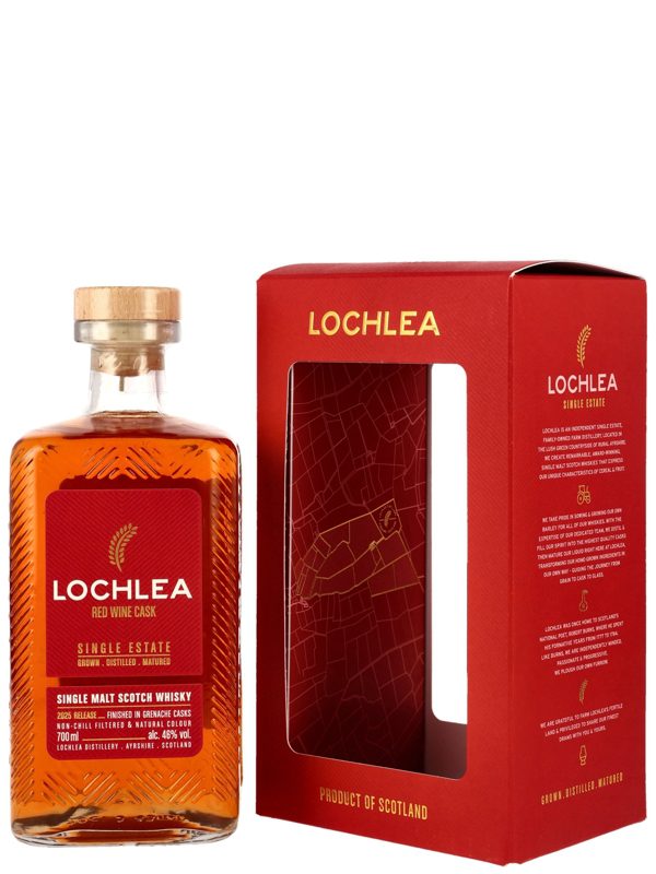 Lochlea - Red Wine Cask - Single Estate - Finished in Grenache Casks - 2025 Release - Single Malt Scotch Whisky