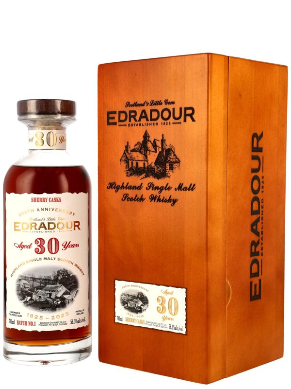 Edradour 30 Jahre - Vintage 1995 - Madeira Cask #2101 + 2109 - 200th Anniversary - Highland Single Malt Scotch Whisky
