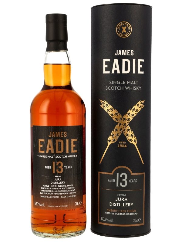 Jura 13 Jahre - Vintage 2012 - Sherry Cask Finish - Cask No. 386652 - Cask Strength - James Eadie - Single Malt Scotch Whisky