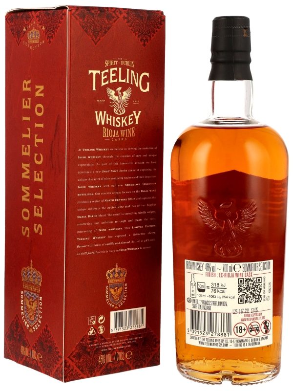 Teeling - Rioja Wine Cask - Sommelier Selection - Small Batch Series - Irish Whiskey