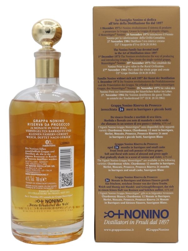 Nonino - da Prosecco - Riversa - Grappa
