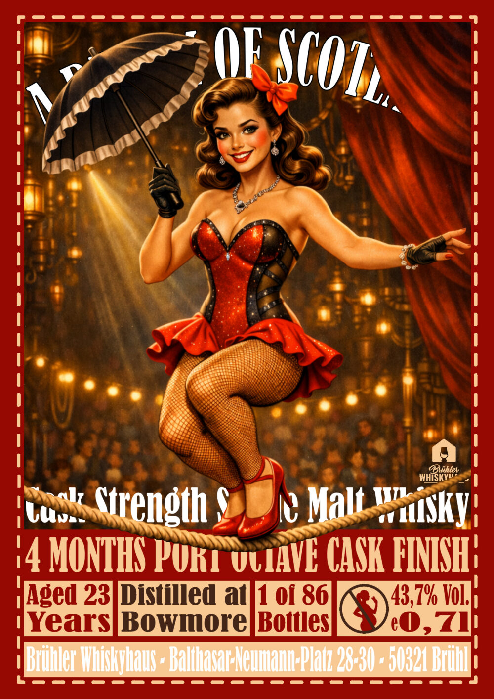 0,7l Bowmore 23 Jahre - 4 Months Port Octave Cask Finish - A Dream of Scotland - max. 1 Flaschen p.P. & Haushalt - Versand startet ab dem 11. Februar 2026