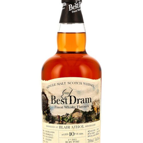 Blair Athol 10 Jahre - Vintage 2015 - 1st Fill Ruby Port Barrique - Cask #302202 - Best Dram - Single Malt Scotch Whisky