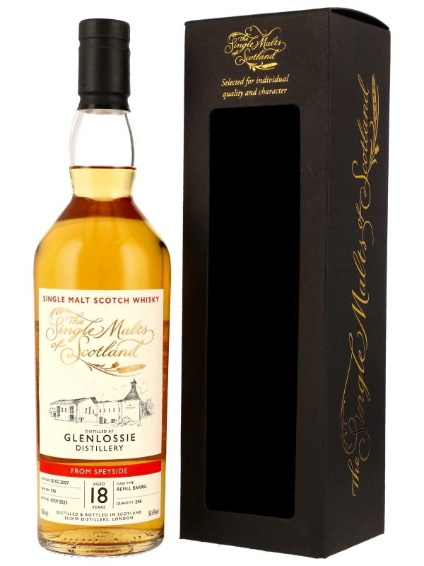 Glenlossie 18 Jahre - Vintage 2007 - Refill Barrel - Cask Ref. 774 - Single Malts of Scotland - Single Malt Scotch Whisky