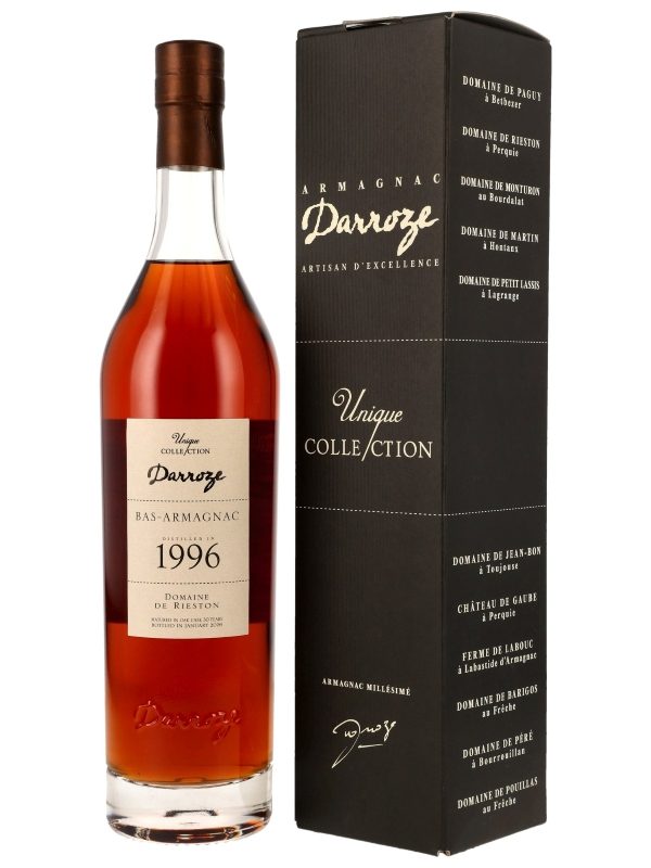 Darroze 30 Jahre - Vintage 1996/2026 - Appellation Bas-Armagnac Contrôlee - Domaine de Rieston - Unique Collection