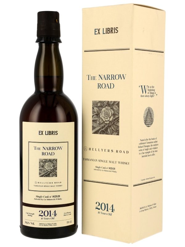 Hellyers Road 10 Jahre - Vintage 2014 - Ex-Oloroso Sherry Cask - Single Cask No. 14129.09 - The Narrow Road - Cask Strength Bottling - Selected by La Maison du Whisky - Australian Single Malt Whisky