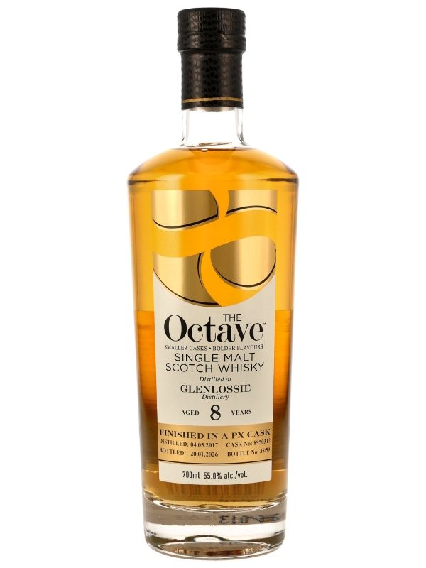 Glenlossie 8 Jahre - Vintage 2017 - Finished in an PX Cask - Cask No. 8950312 - The Octave - Duncan Taylor - Single Malt Scotch Whisky