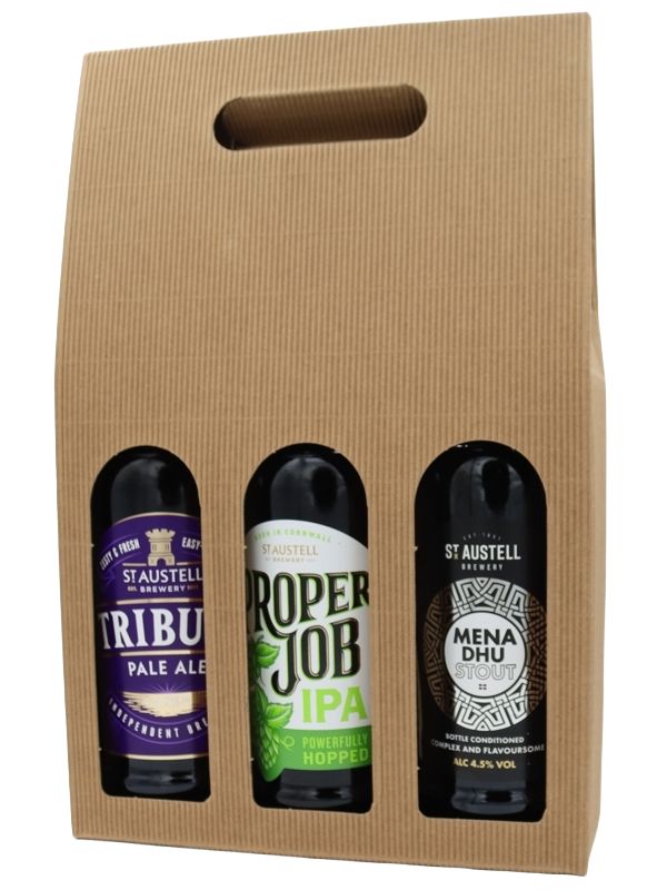3er Geschenk-Set - St. Austell Brewery - 3 x 0,5l im Geschenkkarton