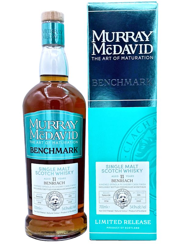 Benriach 11 Jahre - Vintage 2014 - Ximénez-Spinola PX Sherry Cask Finish - Murray McDavid - Benchmark - Exclusively Bottled for BWH - Single Malt Scotch Whisky