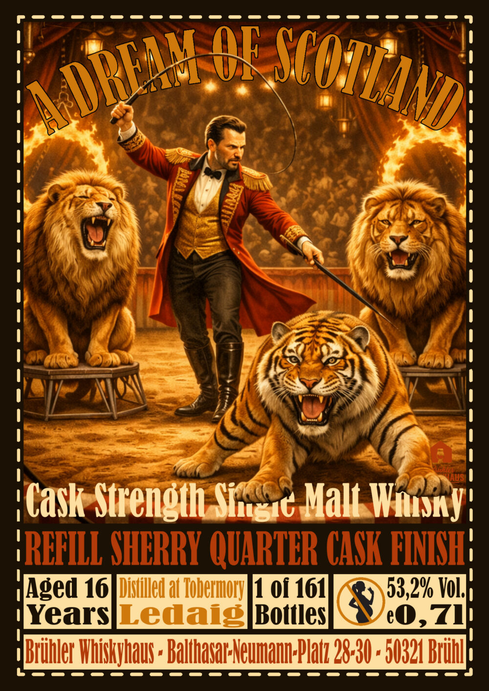0,7l Ledaig 16 Jahre - Refill Sherry Quarter Cask Finish - A Dream of Scotland - max. 2 Flaschen p.P. & Haushalt - Versand startet ab dem 11. Februar 2026