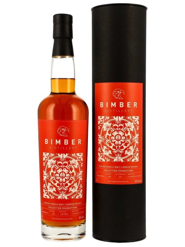 Bimber - Peated - Moscatel Sherry Cask - Cask No. 465 - Collection Foundation - Selected by La Maison du Whisky - Single Malt London Whisky