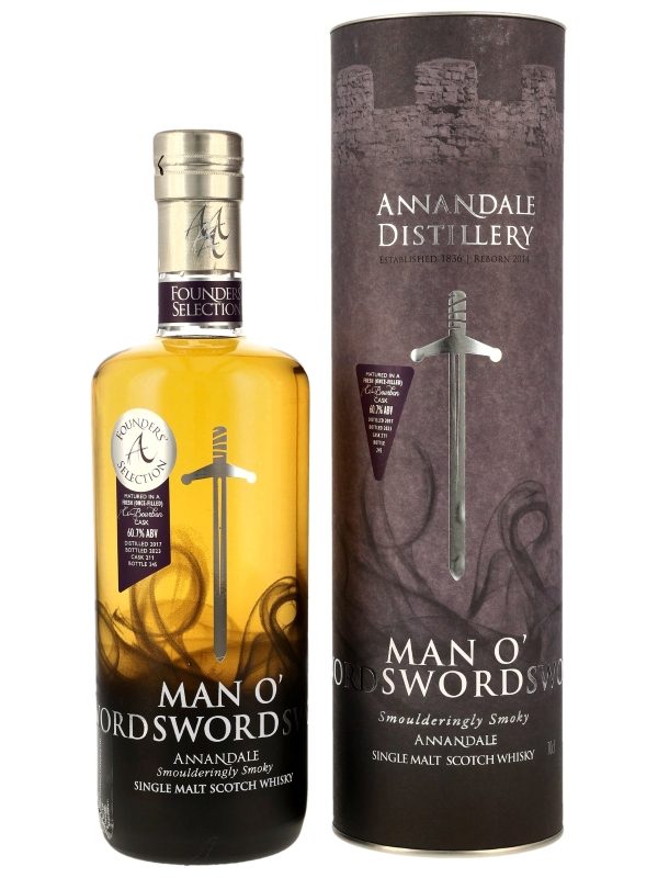 Annandale - Vintage 2017 - Man O' Sword - Fresh Ex-Bourbon Cask - Cask #211 - Founders' Selection - Single Malt Scotch Whisky
