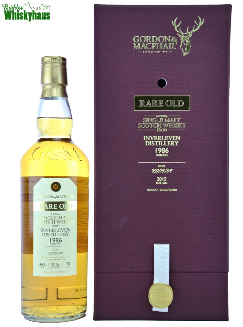 Inverleven Vintage 1986 - 29 Jahre - Refill Bourbon Cask No. RO/15/09 - Gordon & MacPhail - Single Malt Scotch Whisky