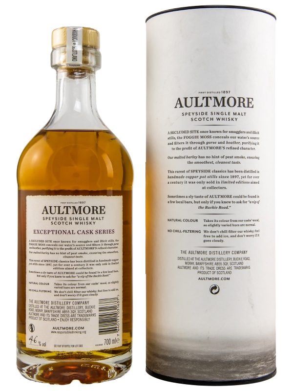 Aultmore 17 Jahre Foggie Moss Finished in Palo Cortado, Oloroso and Refill Sherry Casks Batch No. 5004, 5012, 5014, 5016, 5018, 5022 Expotential Cask Speyside Single Malt Scotch Whisky