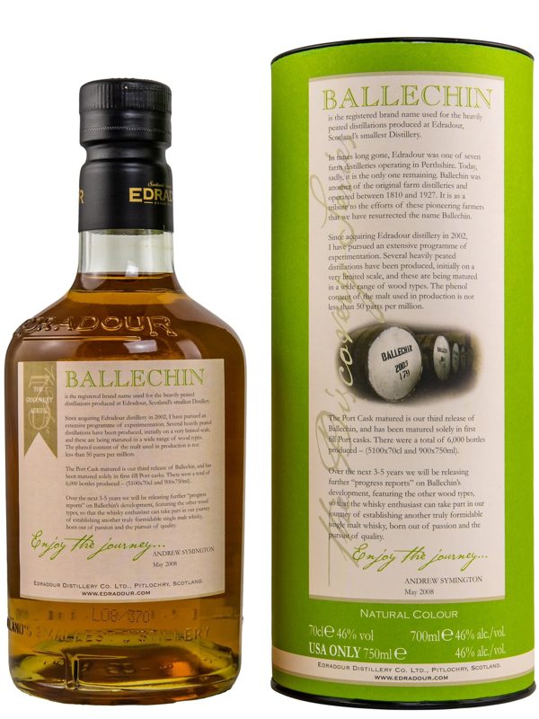 Ballechin – Heavily Peated - #3 Port Cask Matured - The Discovery Series - Highland Single Malt Scotch Whisky