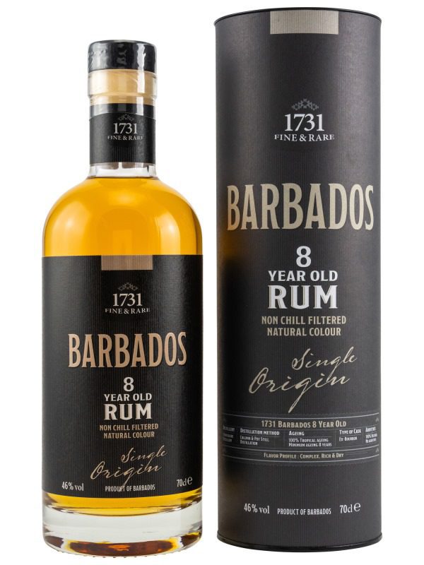 Barbados - 8 Jahre - Single Origin - 1731 Fine & Rare - Rum