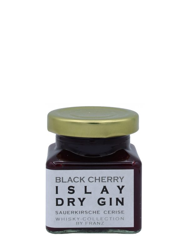 Black Cherry verfeinert mit Islay Dry Gin Whisky Collection by Franz Handgemachter Fruchtaufstrich 150 Gramm