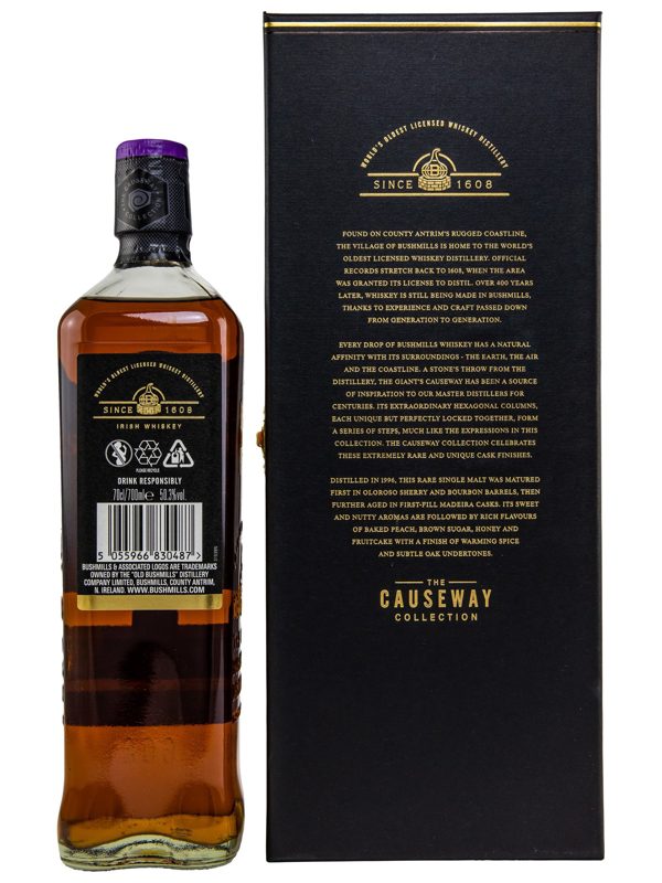Bushmills 25 Jahre Vintage 1996 Finished in Madeira Cask The Causeway Collection 2022 German Exclusive Release Single Malt Irish Whiskey