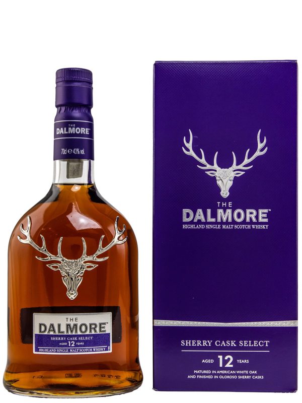 Dalmore 12 Jahre - Sherry Cask Select - Finished in Oloroso Sherry Casks - Highland Single Malt Scotch Whisky - neue Ausstattung