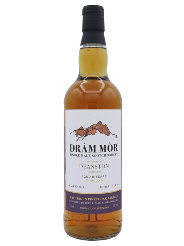 Deanston 8 Jahre – Finished in Refill Palo Cortado – Cask No. 1013 – Dràm Mòr – Highland Single Malt Scotch Whisky