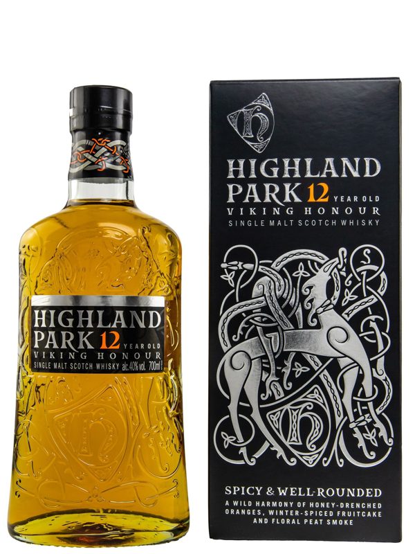Highland Park 12 Jahre Viking Honour neue Ausstattung Island Single Malt Scotch Whisky