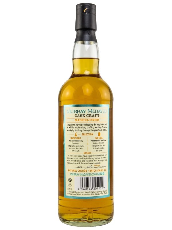 Inchgower - Madeira Finish - Batch #MAD-02 - Murray McDavid - Cask Craft - Speyside Single Malt Scotch Whisky