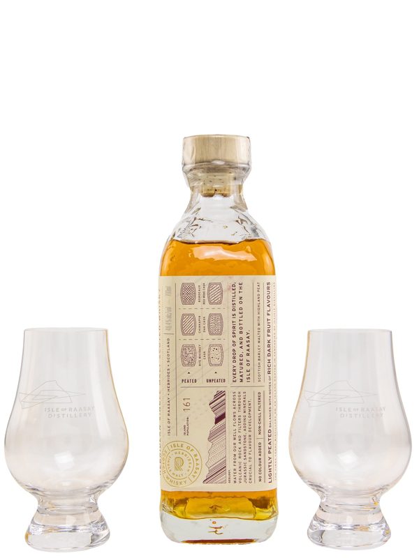 Isle of Raasay Lightly Peated Core Release Batch R 02.1 Rye, Chinkapin & Bordeaux Casks incl. 2 Tasting Gläser Hebridean Single Malt Scotch Whisky