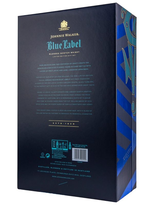 Johnnie Walker - Blue Label - incl. 2 Gläsern - Blended Scotch Whisky