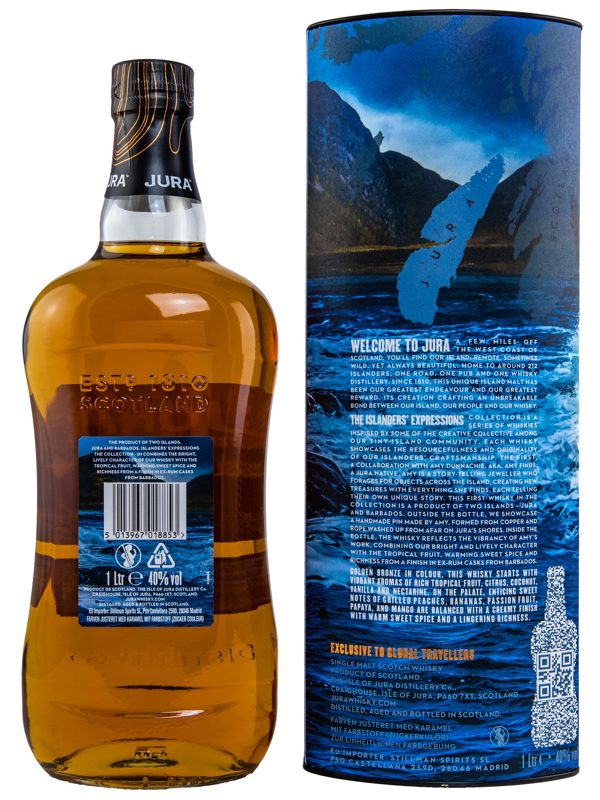 Jura Barbados Rum Cask Finish Islander's Expressions The Collection OI 2022 Single Malt Scotch Whisky