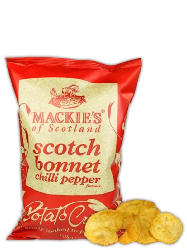Mackies of Scotland Scotch Bonnet Chilli Pepper Chips 150 Gramm