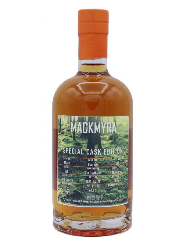Mackmyra 5 Jahre Vintage 2015 Bourbon Cask Cask No. 39228 Special Cask Edition Swedish Single Malt Whisky