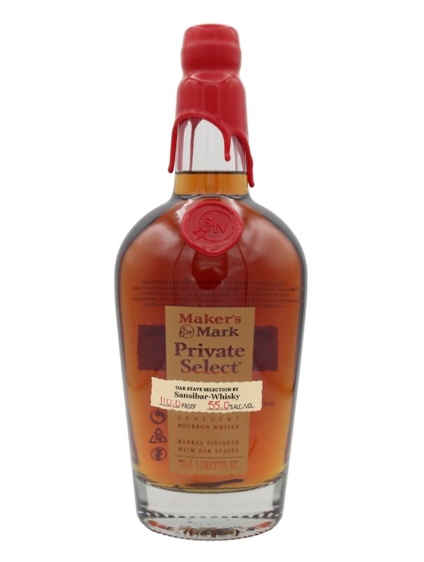 Maker's Mark Private Select Barrel Finish with Oak Staves Oak Stave Selection by Sansibar Whisky Kentucky Bourbon Whisky