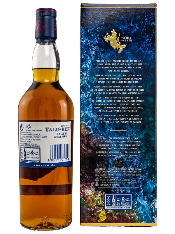 Talisker - Distillers Edition 2022 - Matured in Amoroso Seasoned American Oak Casks - Highland Single Malt Scotch Whisky