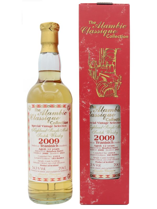 Teaninich 12 Jahre - Vintage 2009 - Bourbon Barrel No. 21014 - Special Vintage Selection - Alambic Classic Collection - Highland Single Malt Scotch Whisky
