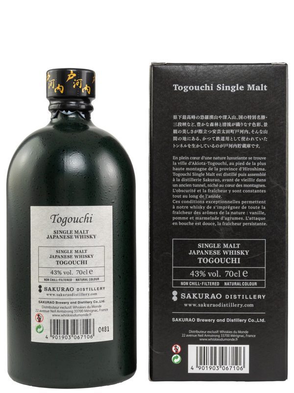 Togouchi Single Malt Single Malt Japanese Whisky