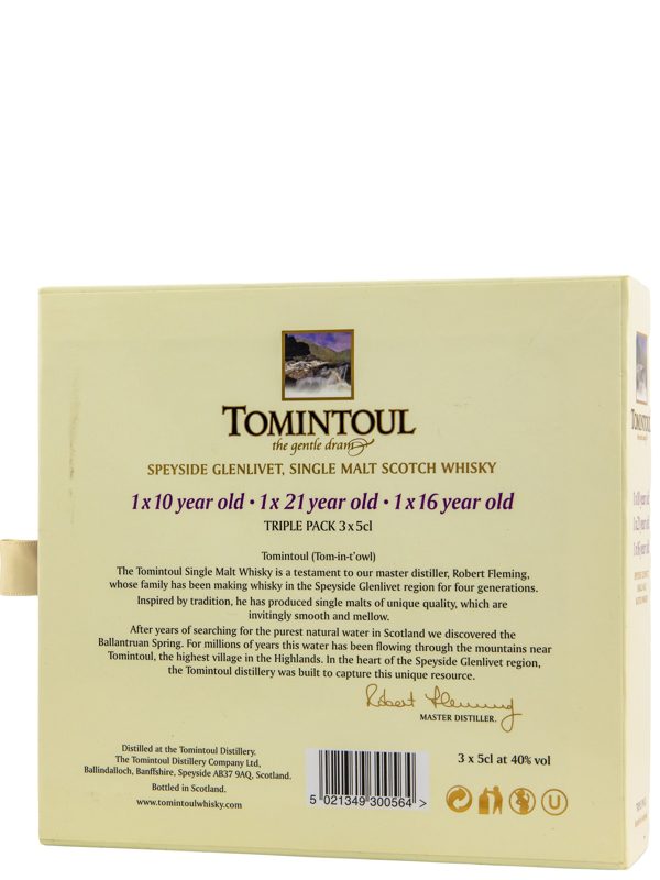 Tomintoul Collection - 3 x 50 ml - Speyside Single Malt Scotch Whisky - neue Ausstattung