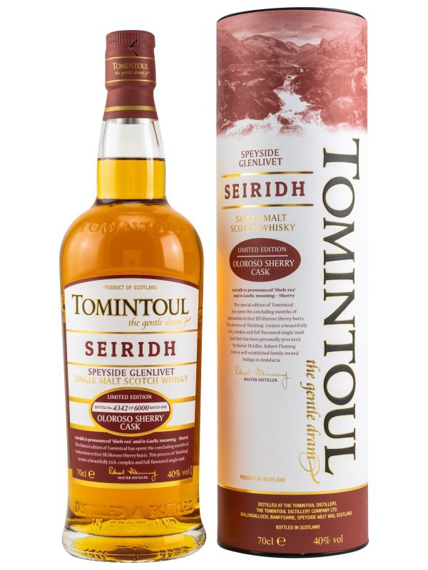 Tomintoul - Seiridh - Oloroso Sherry Cask - Limited Edition - Speyside Single Malt Scotch Whisky