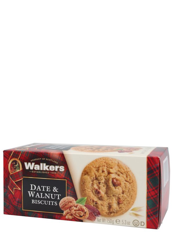 Walkers Date and Walnut Biscuits 150 Gramm