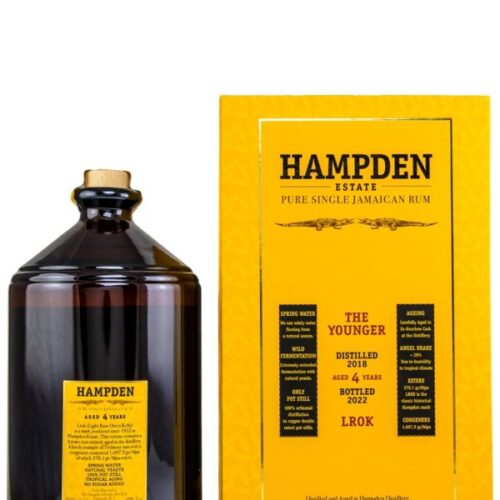 3l - Hampden - The Younger - Vintage 2018 - 4 Jahre - LROK - Jamaica Pure Single Rum R 3l Hampden The Younger Vintage 2018 4 Jahre LROK Jamaica Pure Single Rum