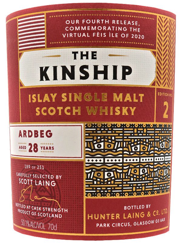 Ardbeg 28 Jahre - Edition 2 - The Kinship - Hunter Laing Label Ardbeg Vintage 1992 - 28 Jahre - The Kinship - Edition 2 - Hunter Laing