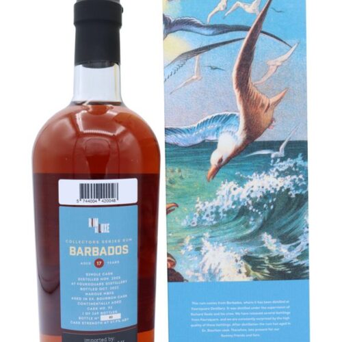 Barbados 17 Jahre - Vintage 2005 - Aged in Ex-Bourbon Cask - Cask No. 92 - Wild Series Rum - Single Cask - Cask Strength - Rum de Luxe - Rum