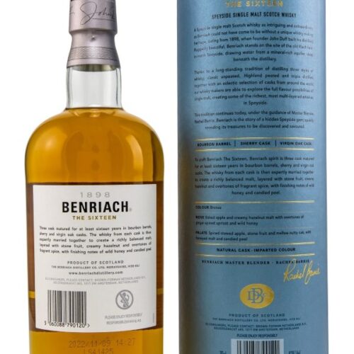 Benriach 16 Jahre - The Sixteen - Three Cask Matured - Speyside Single Malt Scotch Whisky R Benriach 16 Jahre - The Sixteen - Three Cask Matured - Speyside Single Malt Scotch Whisky