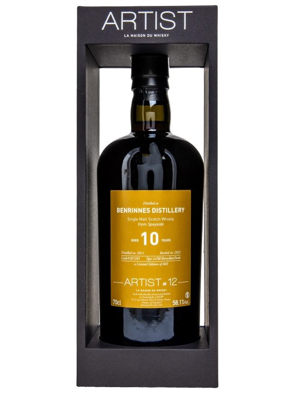 Benrinnes 10 Jahre - Vintage 2011 - Artist Edition #12 - Sherry Butt Finish Cask #307205 - Limited Edition - La Maison du Whisky - Speyside Single Malt Scotch Whisky R Benrinnes 10 Jahre - Vintage 2011 - Artist Edition #12 - Sherry Butt Finish Cask #307205 - Limited Edition - La Maison du Whisky - Speyside Single Malt Scotch Whisky