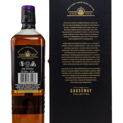 Bushmills 25 Jahre Vintage 1996 Finished in Madeira Cask The Causeway Collection 2022 German Exclusive Release Single Malt Irish Whiskey