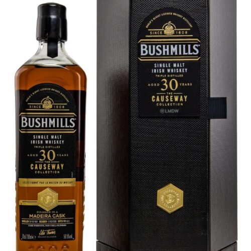 Bushmills 30 Jahre - Vintage 1991 - Finished in Madeira Casks - Cask No. 100068 - The Causeway Collection - Sélectionné par la Maison du Whiskey - Single Malt Irish Whiskey