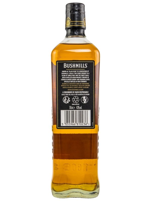 Bushmills Black Bush - Caviste - 43 % Edition - Matured in Sherry Casks - Irish Whiskey