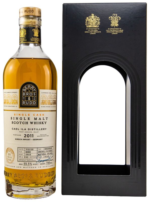 Caol Ila Vintage 2011 Hogshead Cask No. 312230 Single Cask Berry Bros. Rudd Islay Single Malt Scotch Whisky